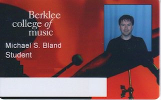 Mike Bland's 2013 Berklee College of Music ID