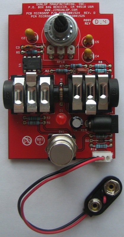 Modify an MXR M133 Micro Amp to 18v