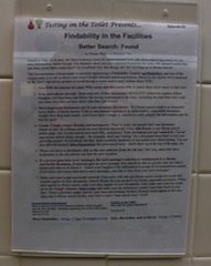 Testing on the Toilet Presents Episode 83, "Findability in the Facilities: Better Search: Found"