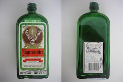 Testing Grouplet-signed bottle of Jägermeister