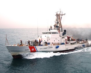 Coast Guardsmen aboard U.S. Coast Guard Cutter Monomoy (WPB 1326)